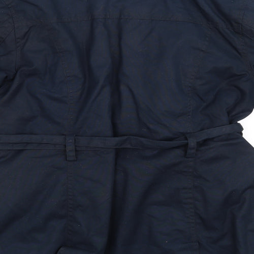Marks and Spencer Womens Blue   Overcoat Coat Size 8