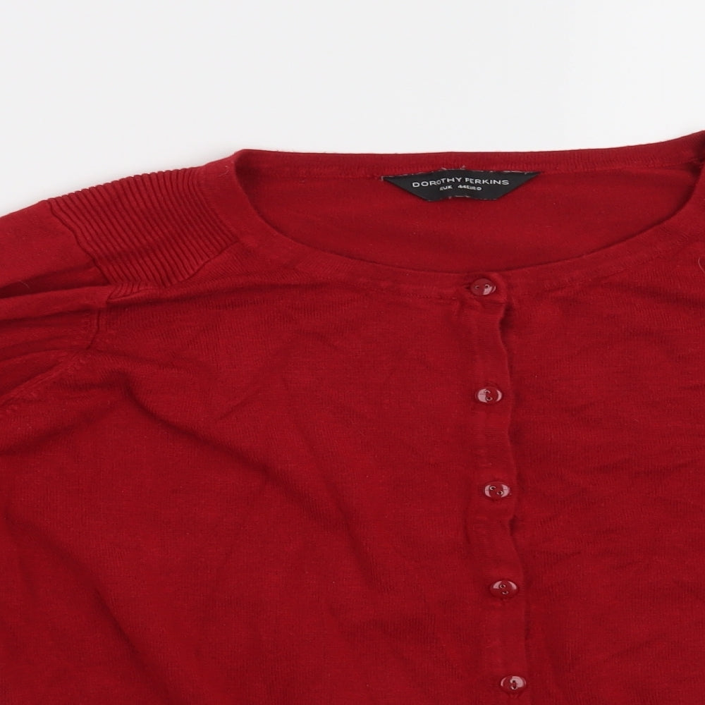 Dorothy Perkins Womens Red   Cardigan Jumper Size 16
