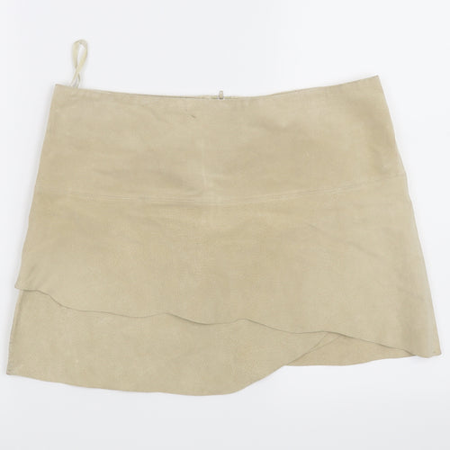 Jane Norman Womens Beige   Mini Skirt Size 10
