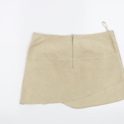 Jane Norman Womens Beige   Mini Skirt Size 10