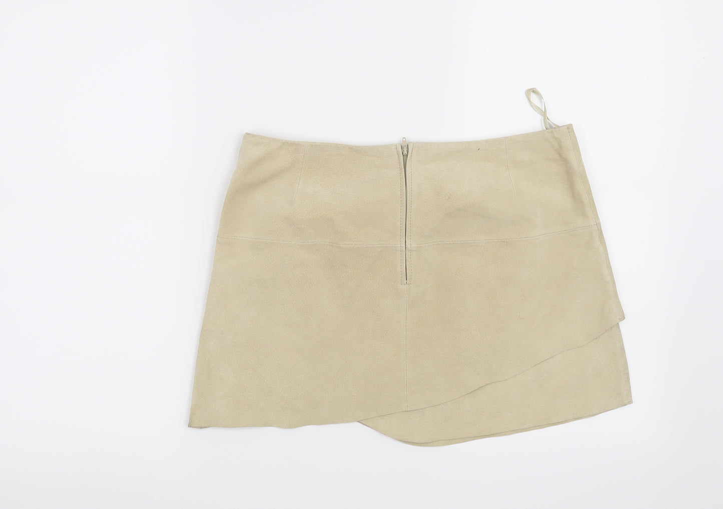 Jane Norman Womens Beige   Mini Skirt Size 10