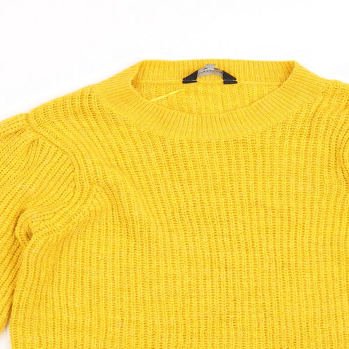 F&F Womens Yellow   Pullover Jumper Size 12
