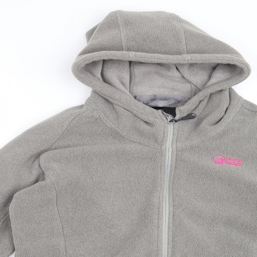 North Ridge Womens Grey   Full Zip Hoodie Size 18