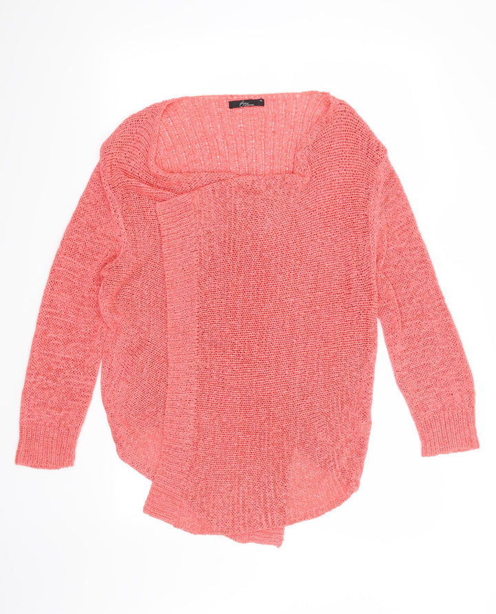 Bonmarché Womens Pink   Cardigan Jumper Size M