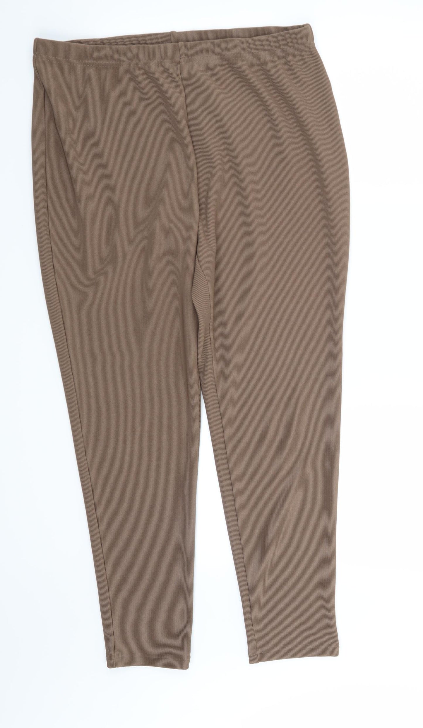 Preworn Womens Brown   Trousers  Size 18 L28 in