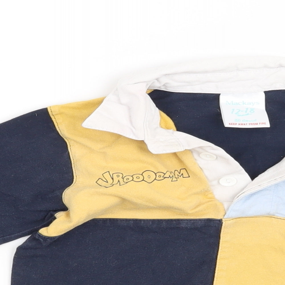 Mackays Boys Blue   Basic Casual Size 12-18 Months  - Car