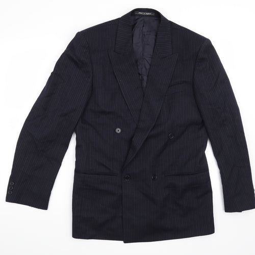 Debenhams Mens Blue Striped  Jacket Suit Jacket Size 38