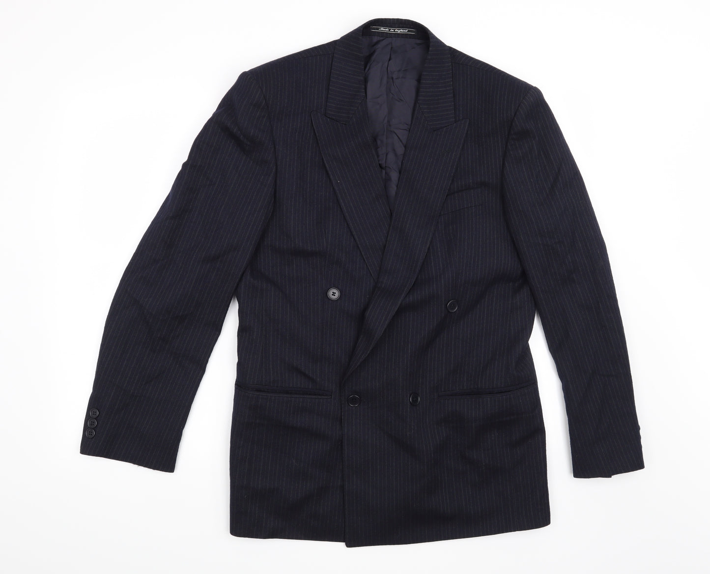 Debenhams Mens Blue Striped  Jacket Suit Jacket Size 38