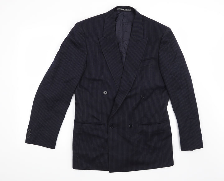 Debenhams Mens Blue Striped  Jacket Suit Jacket Size 38