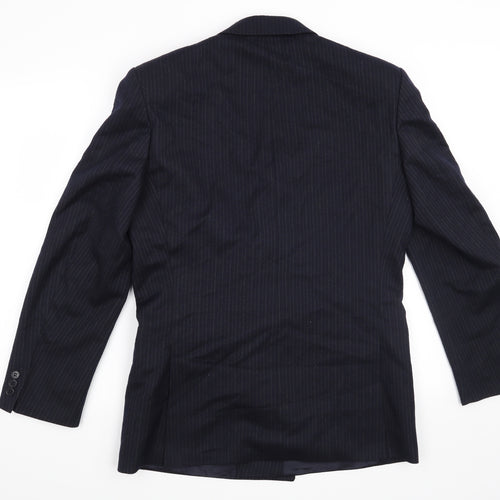 Debenhams Mens Blue Striped  Jacket Suit Jacket Size 38