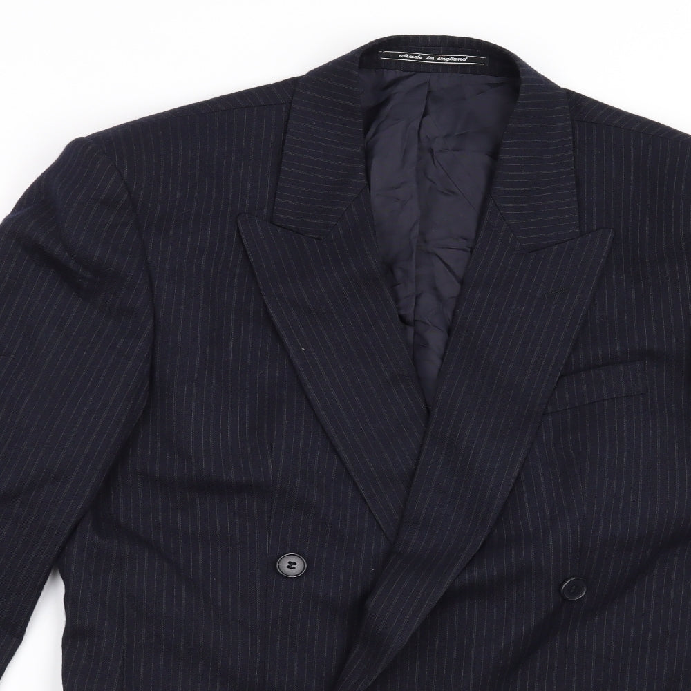 Debenhams Mens Blue Striped  Jacket Suit Jacket Size 38
