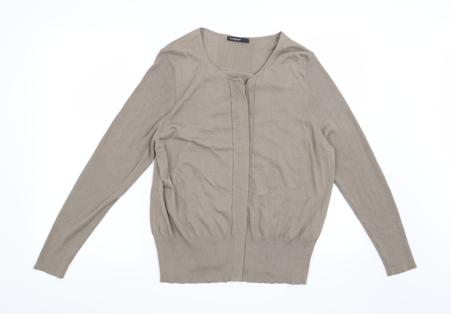 Autograph Womens Brown   Cardigan Jumper Size 20