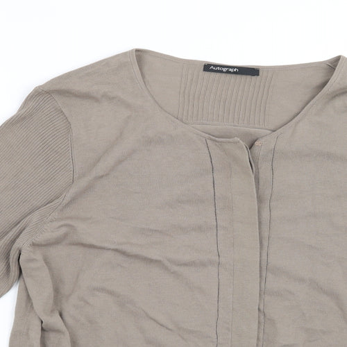 Autograph Womens Brown   Cardigan Jumper Size 20