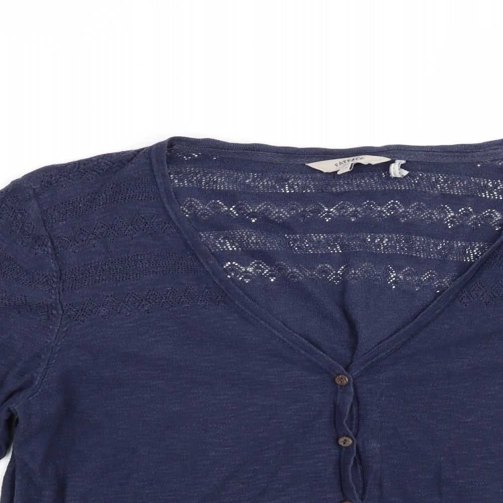 Fat Face Womens Blue   Cardigan Jumper Size 16