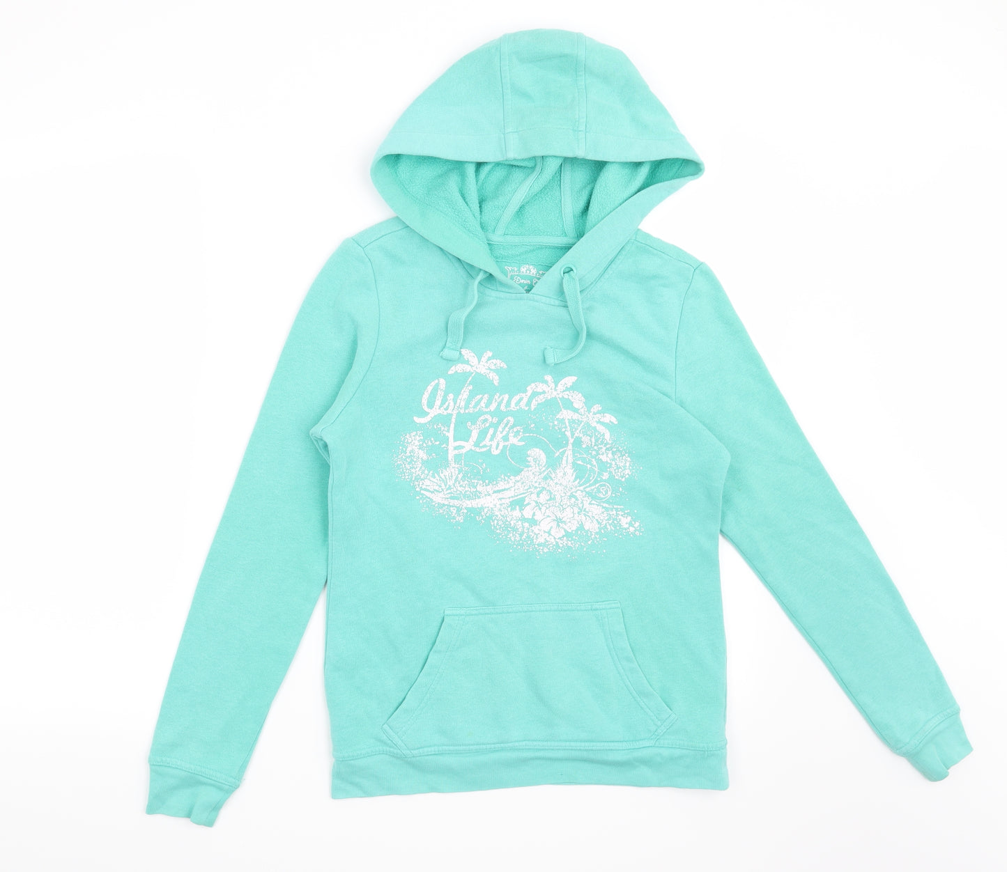 Denim CO Womens Green   Pullover Hoodie Size 8  - Island Life