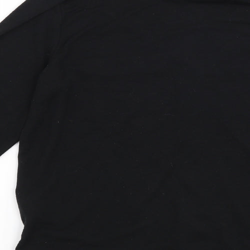 Kley Womens Black   Basic Button-Up Size 10