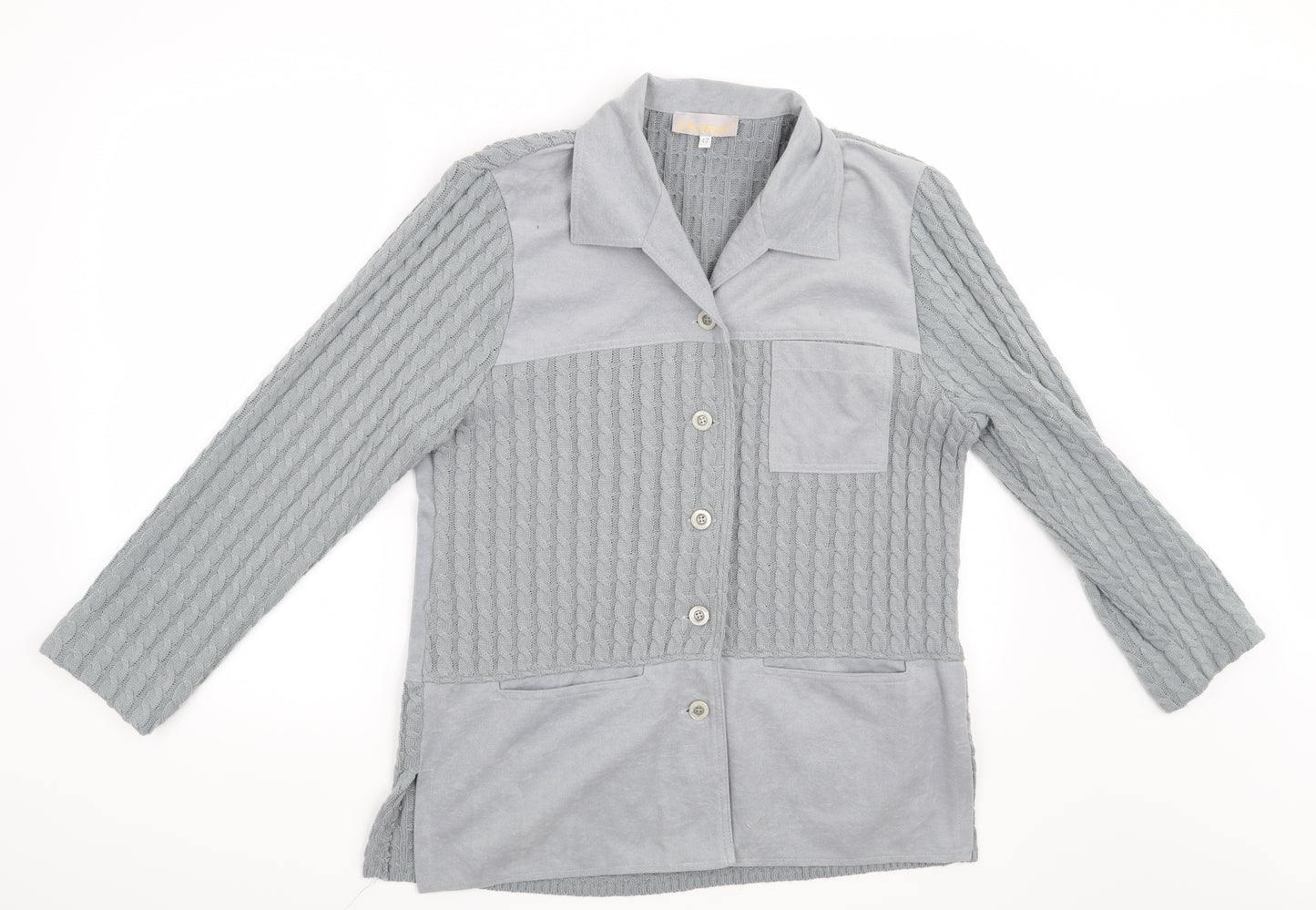Daxon Womens Grey   Cardigan Jumper Size 14