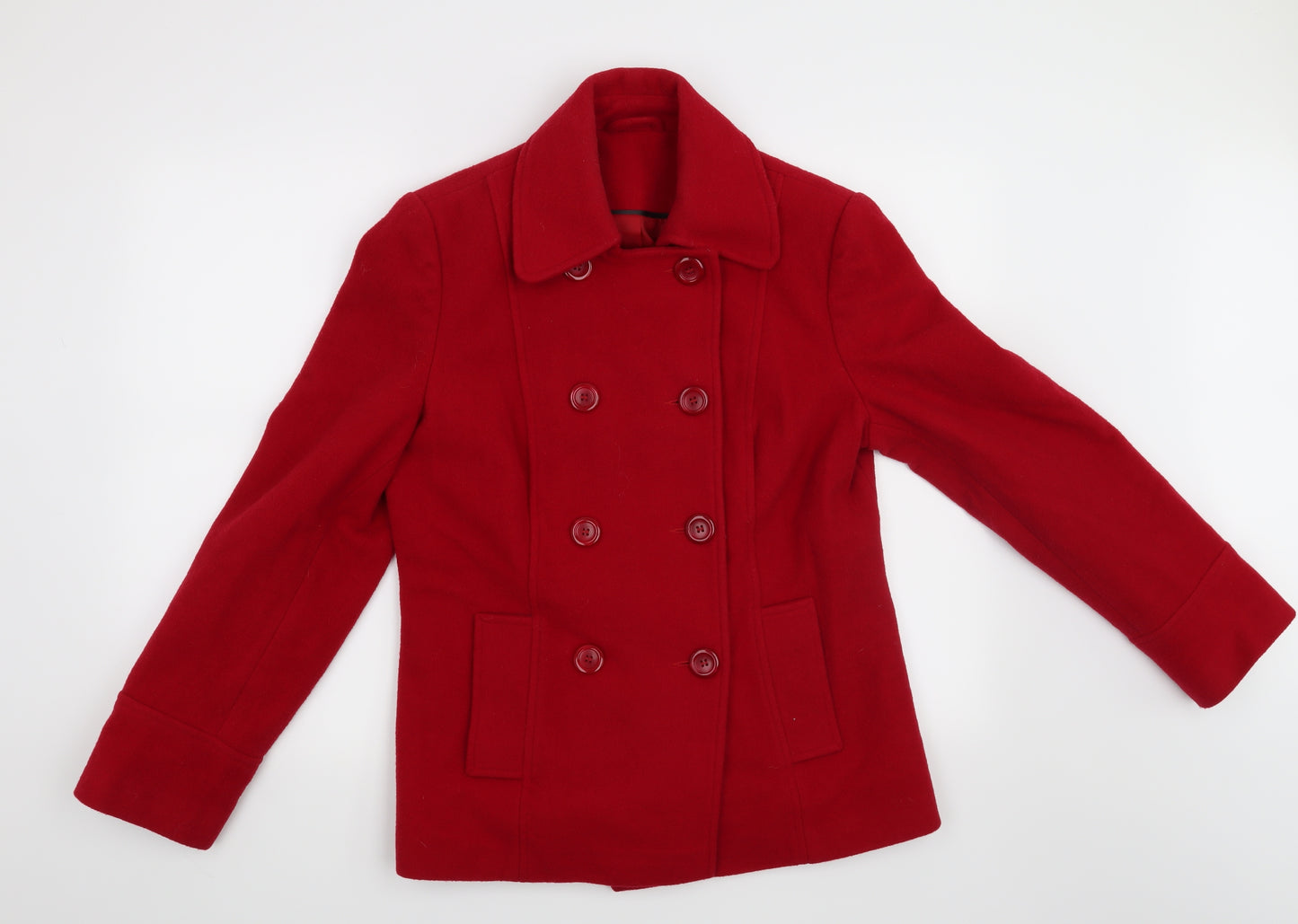 F&F Womens Red   Overcoat Coat Size 14