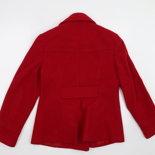 F&F Womens Red   Overcoat Coat Size 14