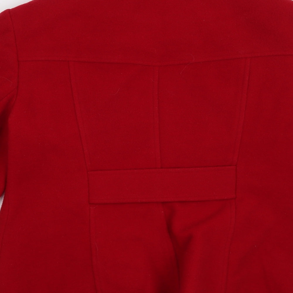 F&F Womens Red   Overcoat Coat Size 14