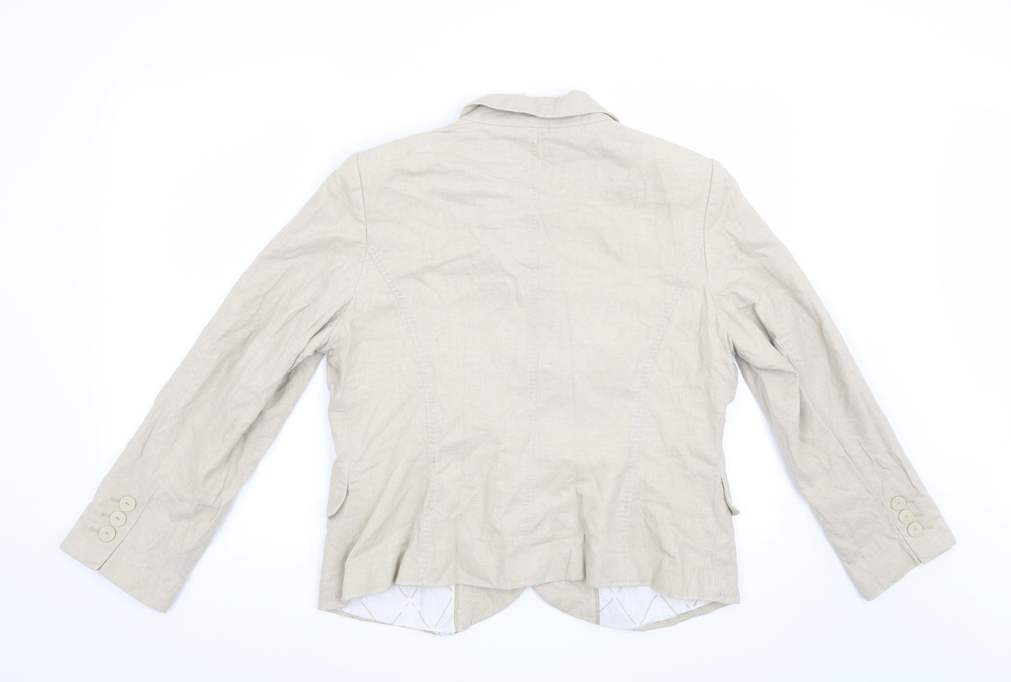 Marks and Spencer Womens Beige   Jacket Blazer Size 16