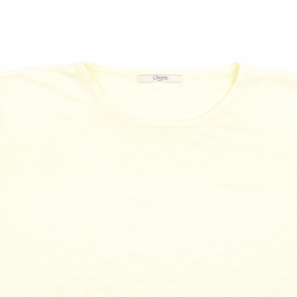 Marks and Spencer Womens Yellow   Pullover Jumper Size 18