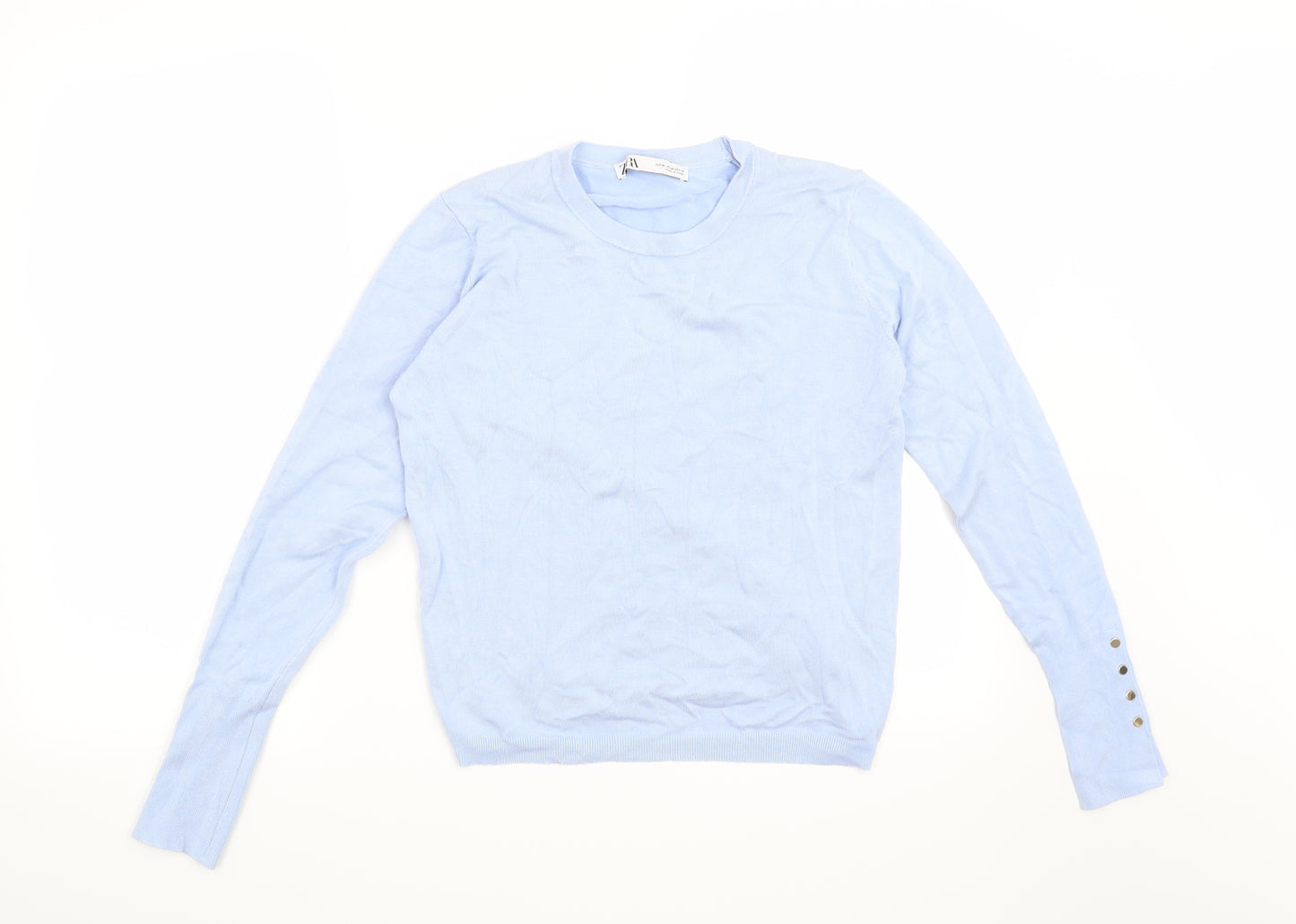 Zara Womens Blue   Pullover Jumper Size M