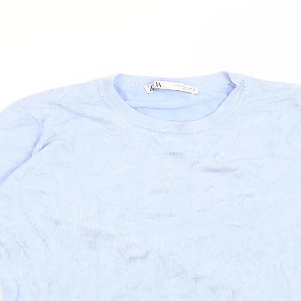 Zara Womens Blue   Pullover Jumper Size M
