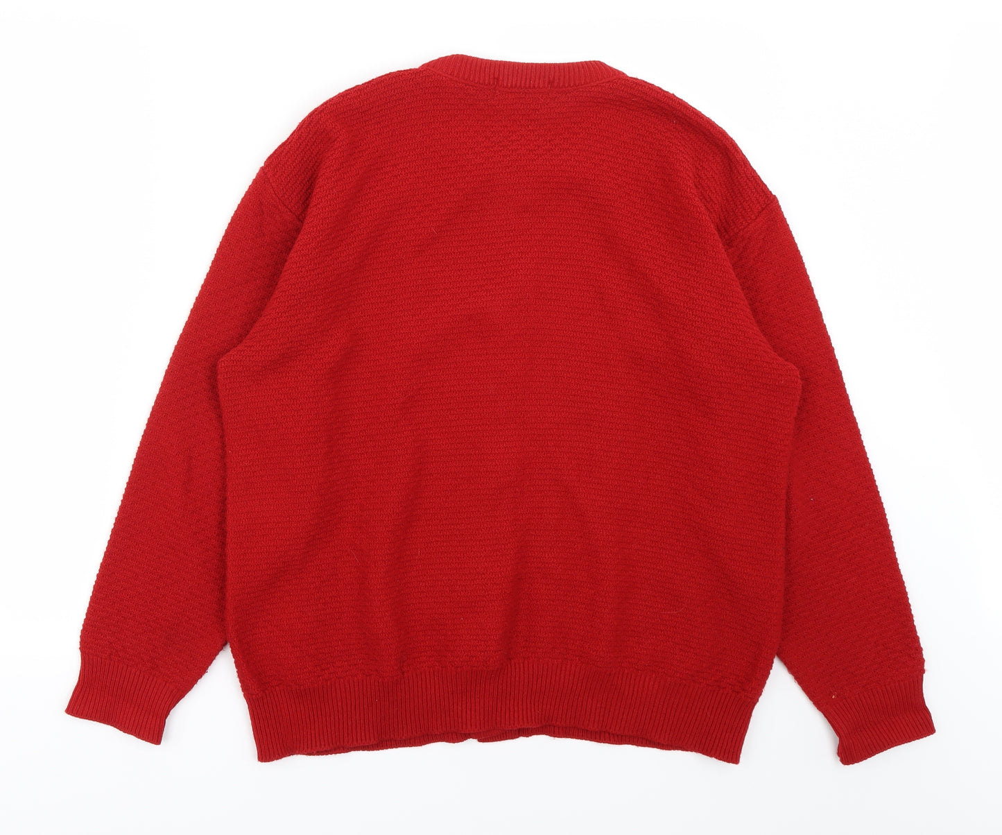 ME Womens Red   Cardigan Jumper Size M