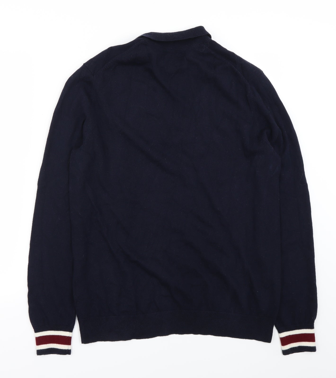 Pretty Green Mens Blue   Cardigan Jumper Size L