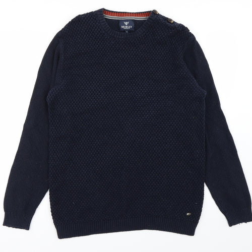 Morley Mens Blue   Pullover Jumper Size M