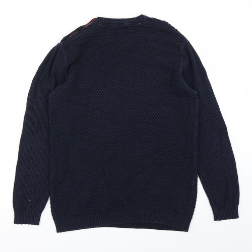 Morley Mens Blue   Pullover Jumper Size M
