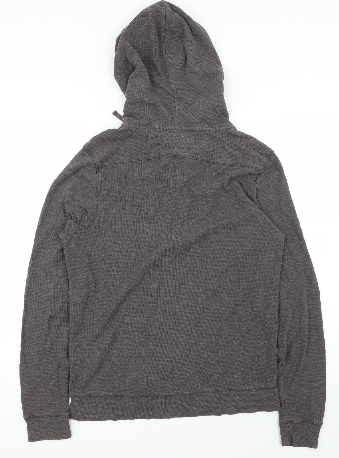 All Saints Mens Grey   Full Zip Hoodie Size L