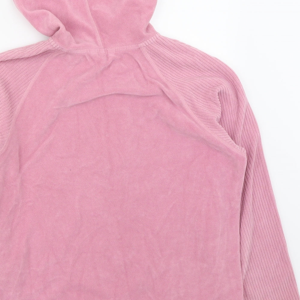 Marks and Spencer Womens Pink   Full Zip Hoodie Size 18