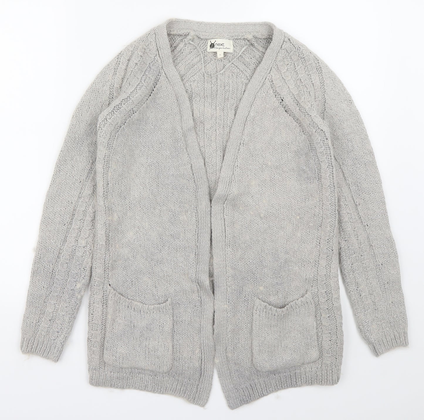 NEXT Womens Grey   Cardigan Jumper Size 6