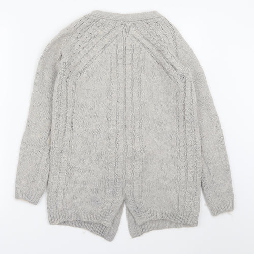 NEXT Womens Grey   Cardigan Jumper Size 6