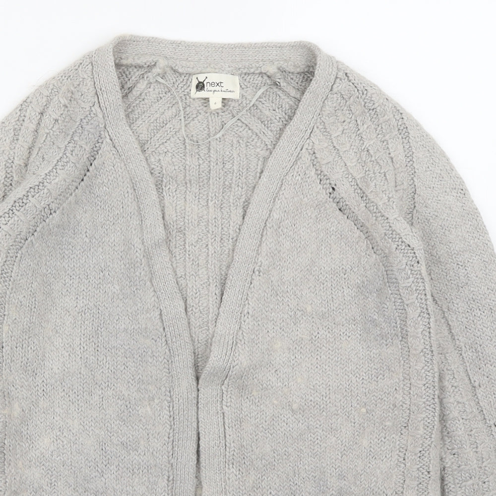 NEXT Womens Grey   Cardigan Jumper Size 6