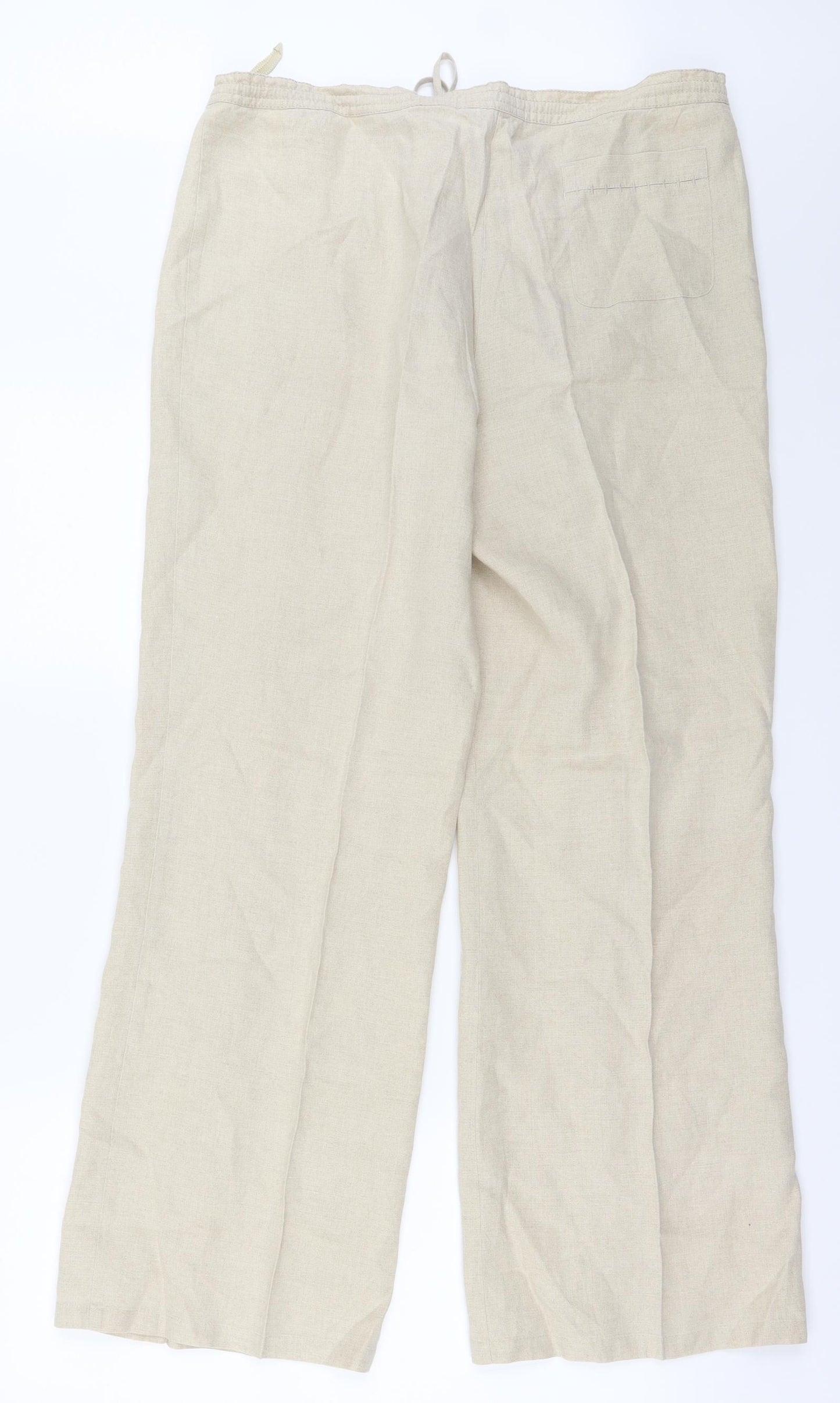 Marks and Spencer Womens Beige   Trousers  Size 16 L30 in