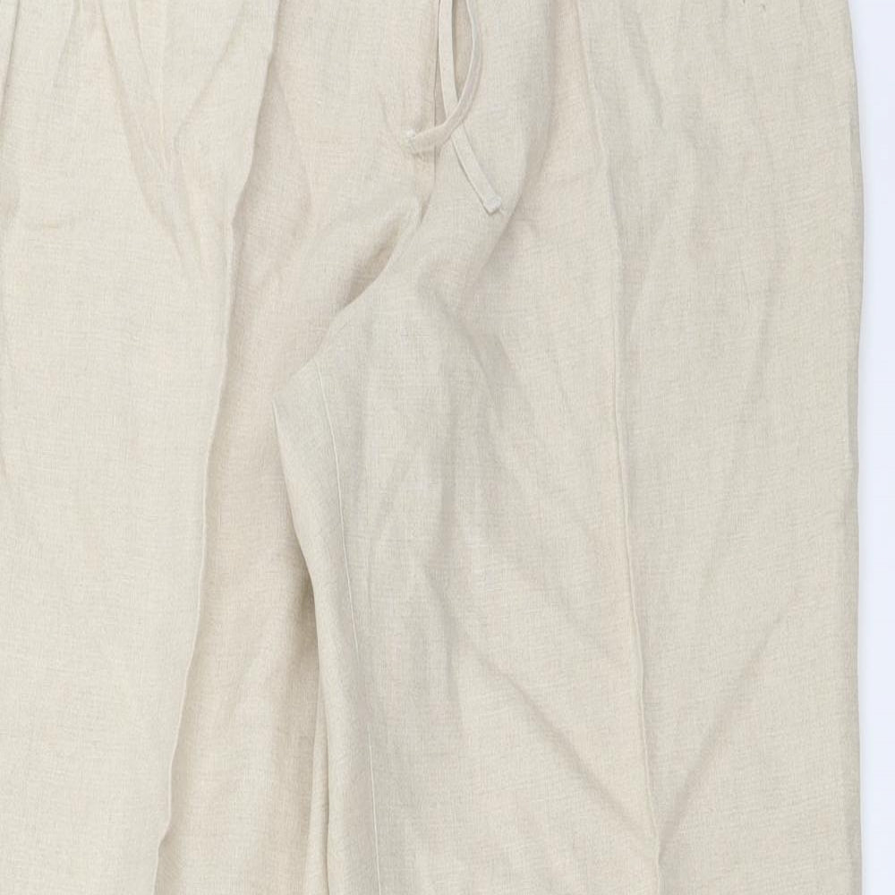 Marks and Spencer Womens Beige   Trousers  Size 16 L30 in