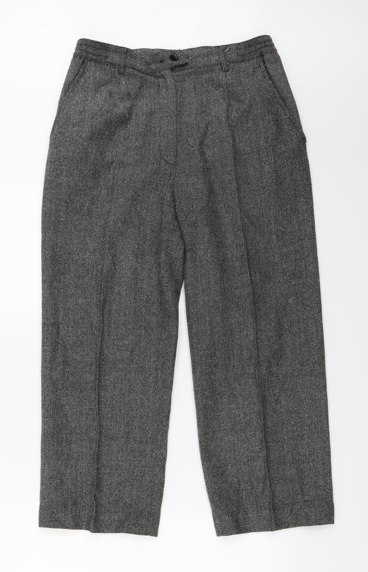 Oscar B Womens Black Trousers Size 14 L24 in