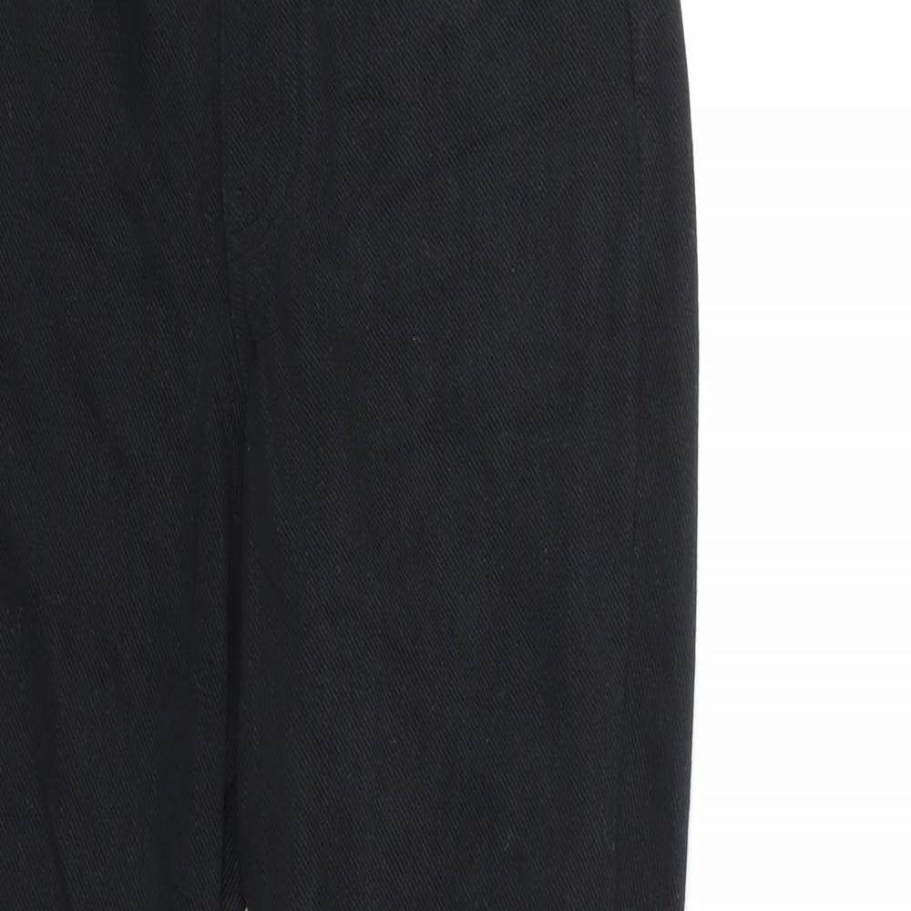 HUE Womens Black   Cropped Trousers Size M L28 in