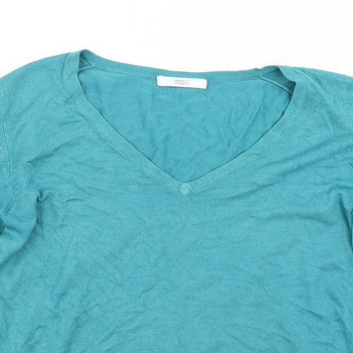 Marks and Spencer Womens Blue   Pullover Jumper Size 8
