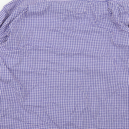 Marks and Spencer Mens Blue    Button-Up Size 15