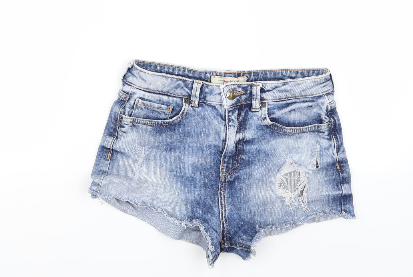 Bersh Womens Blue   Hot Pants Shorts Size 6