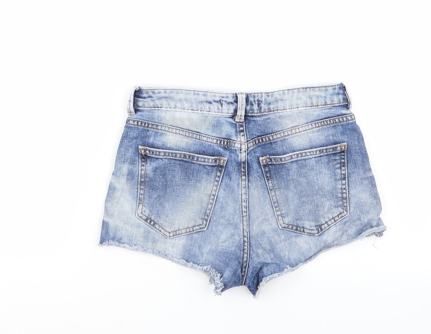 Bersh Womens Blue   Hot Pants Shorts Size 6