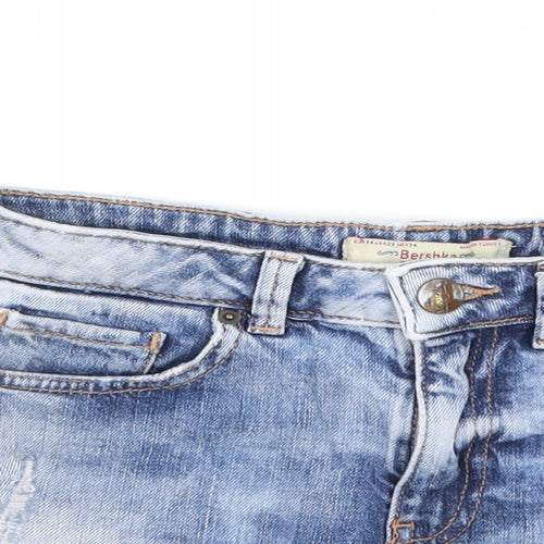 Bersh Womens Blue   Hot Pants Shorts Size 6