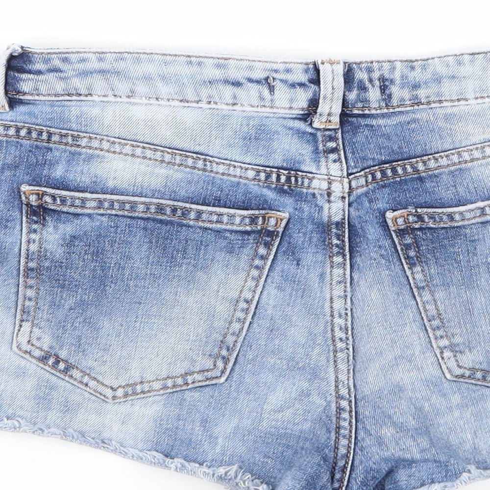 Bersh Womens Blue   Hot Pants Shorts Size 6