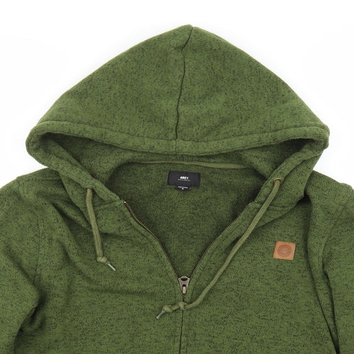 OBEY Womens Green Batik  Full Zip Hoodie Size M