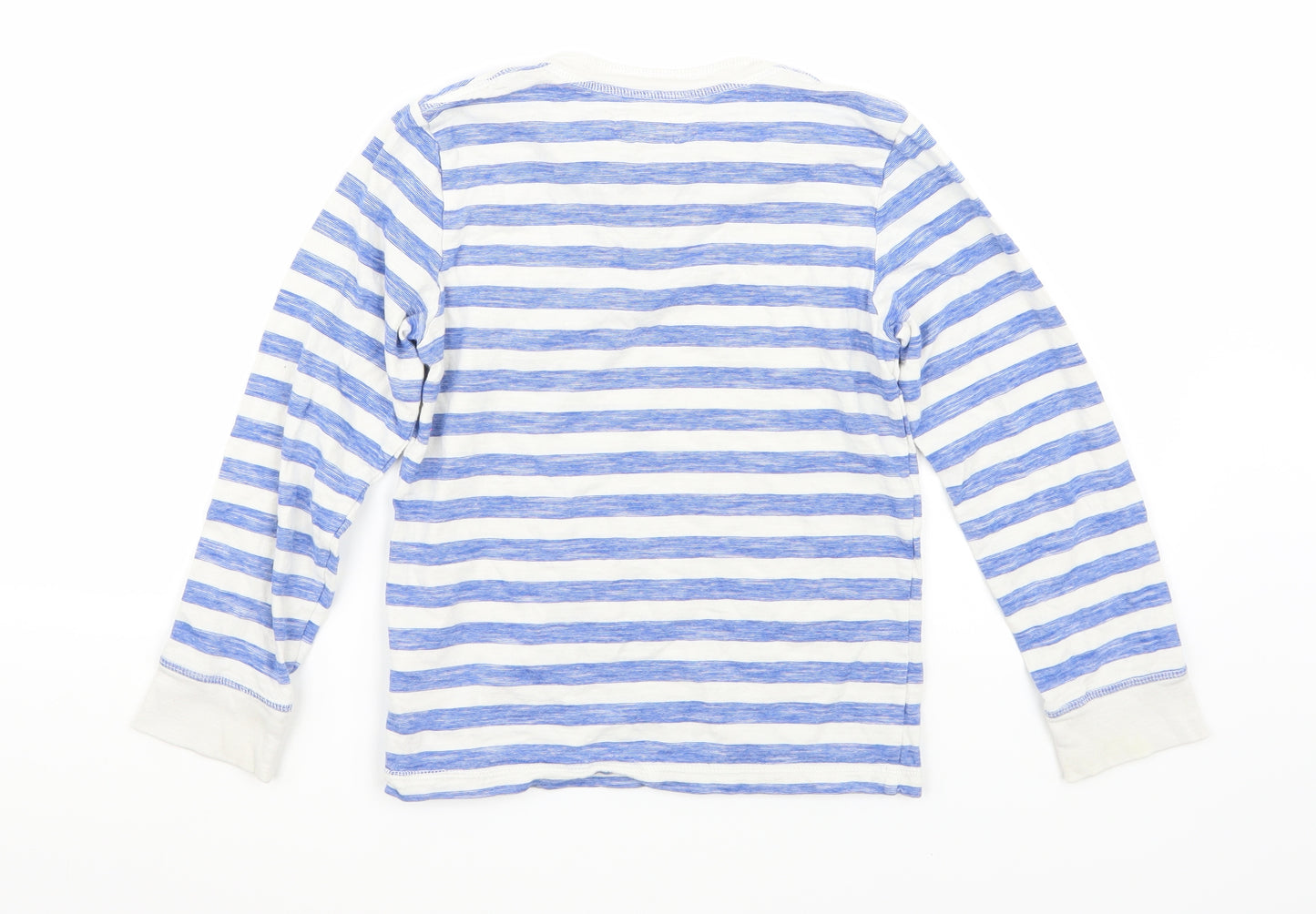 H&M Boys White Striped  Basic T-Shirt Size 7 Years