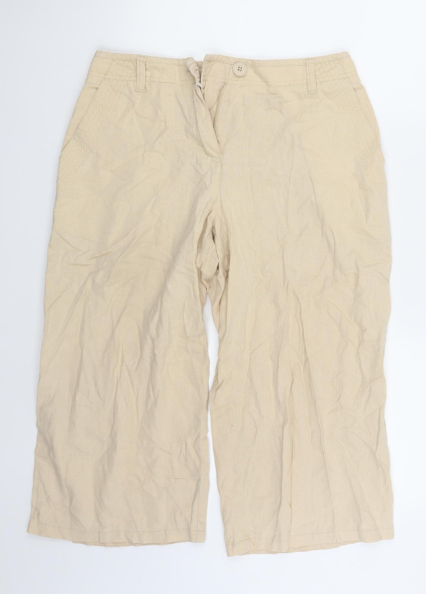 Marks and Spencer Womens Beige   Bermuda Shorts Size 8